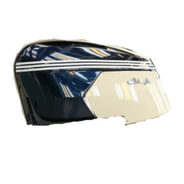 Royal Alloy Left Side Cover Brighton Blue/Ivory External Bolt hole